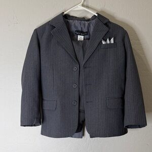 Boys' Gray Pinstripe Suit EUC